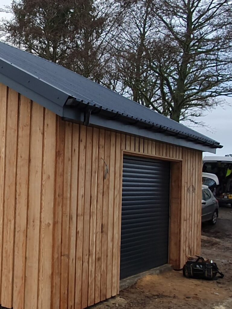 SIPs garage build in scotland